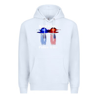 White support our police & fire departments   1st responders premium Premium Hoodie - linhVisuals