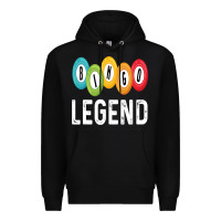 Black funny bingo legend bingo balls game Premium Hoodie - linhVisuals