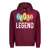 Burgundy funny bingo legend bingo balls game Premium Hoodie - linhVisuals
