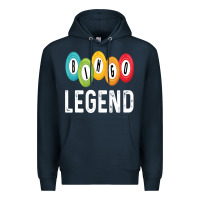 Navy funny bingo legend bingo balls game Premium Hoodie - linhVisuals