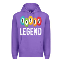 Purple funny bingo legend bingo balls game Premium Hoodie - linhVisuals