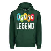 Sports Green funny bingo legend bingo balls game Premium Hoodie - linhVisuals