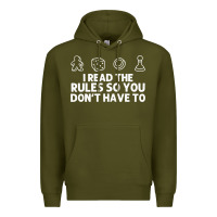 Army Green funny board game lovers gamers players Premium Hoodie - linhVisuals