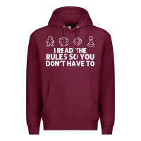 Burgundy funny board game lovers gamers players Premium Hoodie - linhVisuals