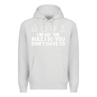 Dove Grey funny board game lovers gamers players Premium Hoodie - linhVisuals
