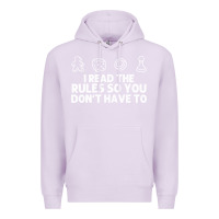 Lilac funny board game lovers gamers players Premium Hoodie - linhVisuals