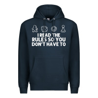 Navy funny board game lovers gamers players Premium Hoodie - linhVisuals
