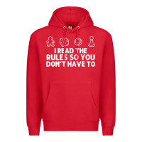 Red funny board game lovers gamers players Premium Hoodie - linhVisuals