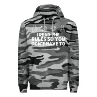 Slate Camo funny board game lovers gamers players Premium Hoodie - linhVisuals