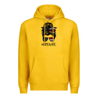 Lemon fire wife messy bun firefighter wife thin red line husband Premium Hoodie - linhVisuals