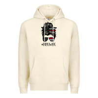 Sandshell fire wife messy bun firefighter wife thin red line husband Premium Hoodie - linhVisuals