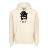 Tofu fire wife messy bun firefighter wife thin red line husband Premium Hoodie - linhVisuals