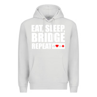 Dove Grey funny bridge card game lover bridge Premium Hoodie - linhVisuals