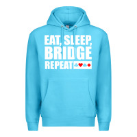 Ocean Blue funny bridge card game lover bridge Premium Hoodie - linhVisuals