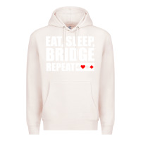Pale Pink funny bridge card game lover bridge Premium Hoodie - linhVisuals