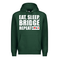 Sports Green funny bridge card game lover bridge Premium Hoodie - linhVisuals