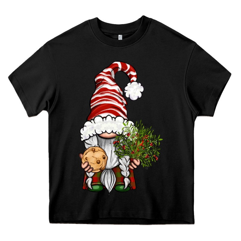 Christmas Gnome With Cookie Heavy Core Tee by BundleAndBundleShop | Teevron
