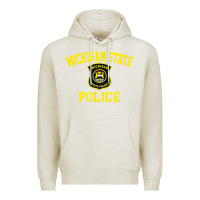 Oatmeal Heather michigan state police Premium Hoodie - linhVisuals