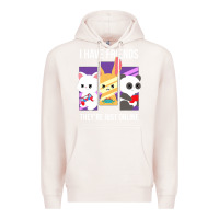 Pale Pink i have friends they are just online Premium Hoodie - linhVisuals