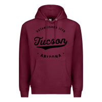 Burgundy classic retro vintage tucson arizona 1775 usa gift sweatshirt Premium Hoodie - linhVisuals
