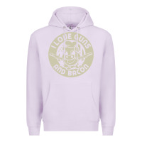 Lilac i love guns bacon pork pig funny gun Premium Hoodie - linhVisuals