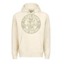Tofu i love guns bacon pork pig funny gun Premium Hoodie - linhVisuals
