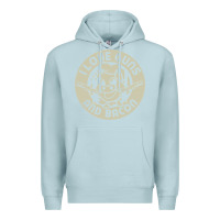 Blue Mist i love guns bacon pork pig funny gun Premium Hoodie - linhVisuals