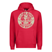 Cardinal i love guns bacon pork pig funny gun Premium Hoodie - linhVisuals