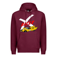 Burgundy racer x Premium Hoodie - linhVisuals