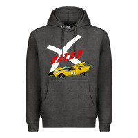 Charcoal Heather racer x Premium Hoodie - linhVisuals