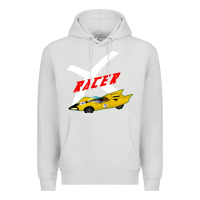 Dove Grey racer x Premium Hoodie - linhVisuals