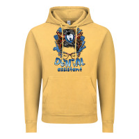 Vintage Mustard dental assistant messy bun Vintage Hoodie - BarkalooDesign