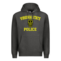 Charcoal Heather virginia state police Premium Hoodie - linhVisuals