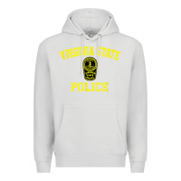 Dove Grey virginia state police Premium Hoodie - linhVisuals