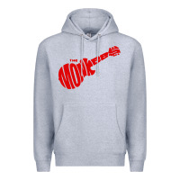 Heather Grey red monkees Premium Hoodie - linhVisuals