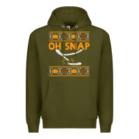 Army Green oh snap turkey wishbone funny ugly Premium Hoodie - linhVisuals