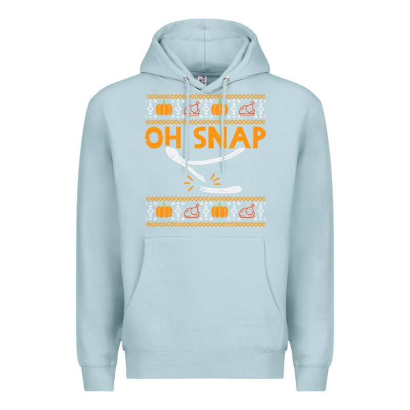 Oh Snap Turkey Wishbone Funny Ugly Premium Hoodie by linhVisuals | Teevron