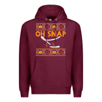 Burgundy oh snap turkey wishbone funny ugly Premium Hoodie - linhVisuals
