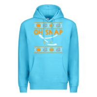 Ocean Blue oh snap turkey wishbone funny ugly Premium Hoodie - linhVisuals