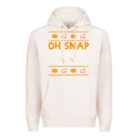 Pale Pink oh snap turkey wishbone funny ugly Premium Hoodie - linhVisuals