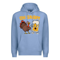 Colony Blue oh snap thanksgiving cute turkey day Premium Hoodie - linhVisuals