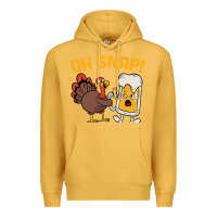 Mustard oh snap thanksgiving cute turkey day Premium Hoodie - linhVisuals