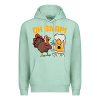 Seafoam oh snap thanksgiving cute turkey day Premium Hoodie - linhVisuals