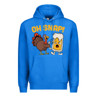 True Royal oh snap thanksgiving cute turkey day Premium Hoodie - linhVisuals