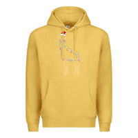 Antique Gold santa giraffe christmas color led Premium Hoodie - linhVisuals