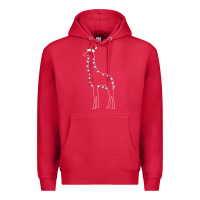 Cardinal santa giraffe christmas color led Premium Hoodie - linhVisuals