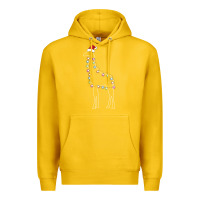 Lemon santa giraffe christmas color led Premium Hoodie - linhVisuals