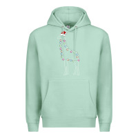 Seafoam santa giraffe christmas color led Premium Hoodie - linhVisuals