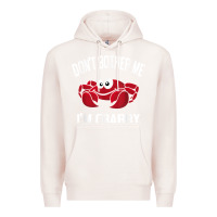 Pale Pink don't bother me i'm crabby Premium Hoodie - linhVisuals