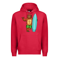 Cardinal surfing premium Premium Hoodie - linhVisuals